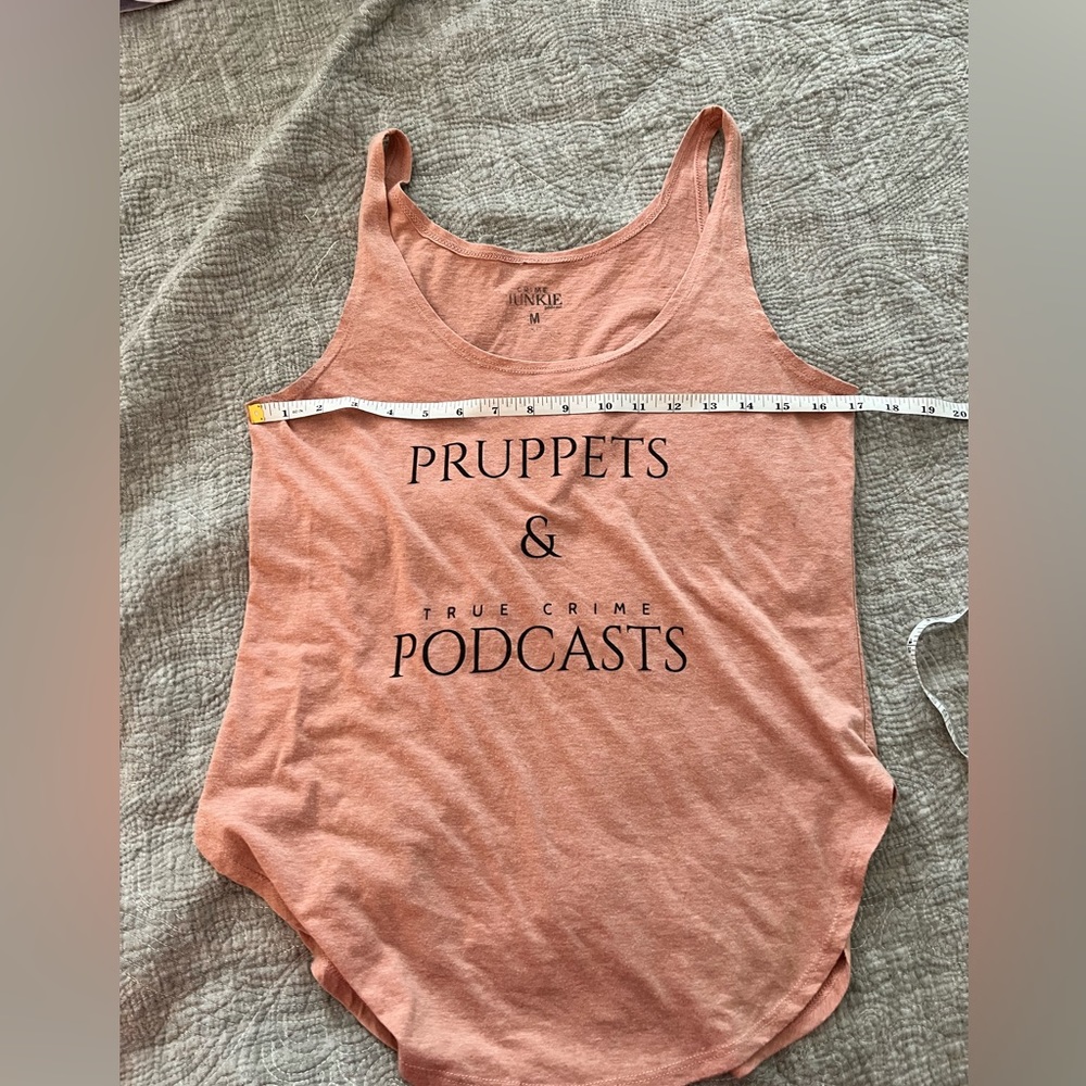 Crime Junkie tank Pruppets and podcasts